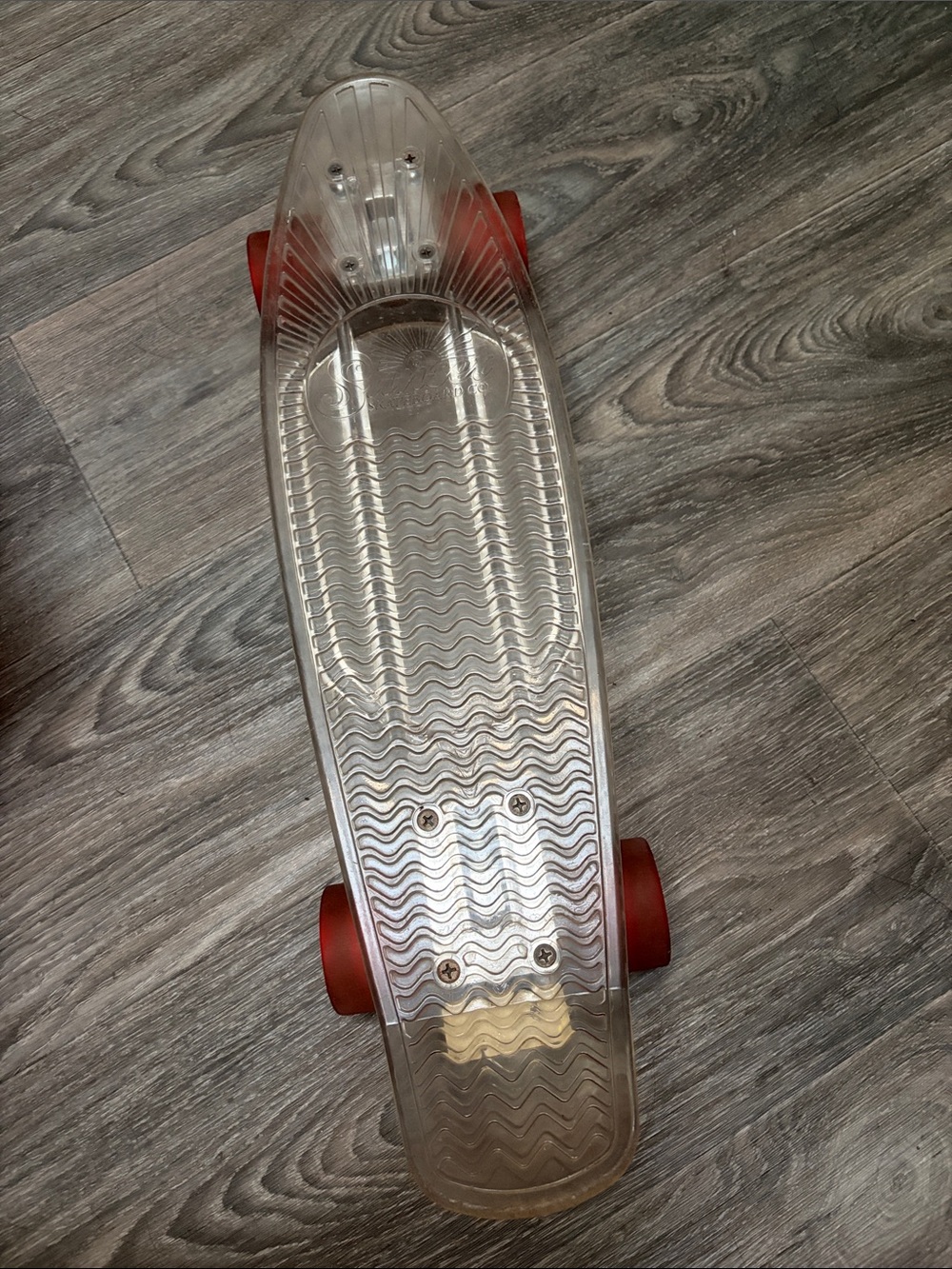 Sunset Clear Transparent Penny Skateboard